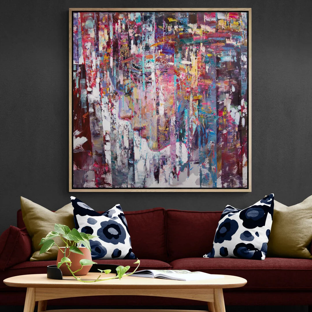 Color Pulse: Abstract Canvas in Vibrant Harmony