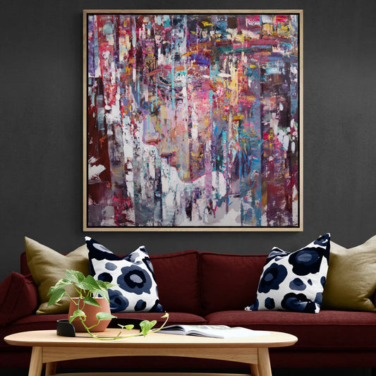 Color Pulse: Abstract Canvas in Vibrant Harmony