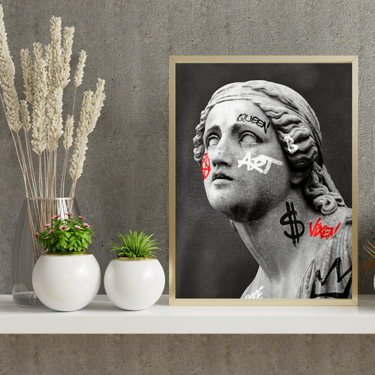 NeoVibe: Classical Statue Meets Urban Expression