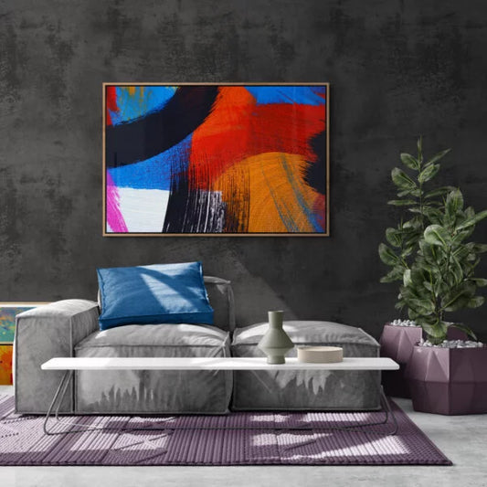 Urban Vibe: Vibrant Abstract Canvas for Modern Living